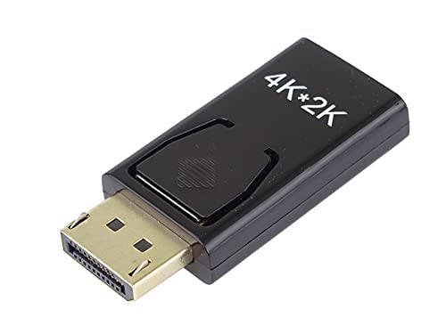 PremiumCord Adapter DisplayPort auf HDMI, Reduzierung, Auflösung Ultra HD 4K 2160p, Displayport 1.1a, HDMI 1.3, Vergoldete Anschlüsse, Schwarze Farbe von PremiumCord