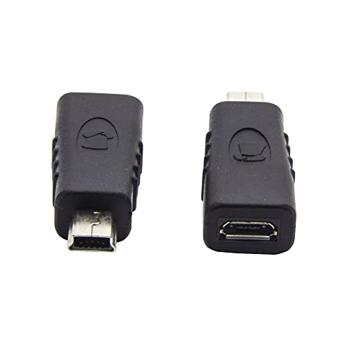 PremiumCord Adapter Micro USB 2.0 auf Mini USB 2.0 5pin, Buchse auf Stecker, Schwarze Farbe von PremiumCord