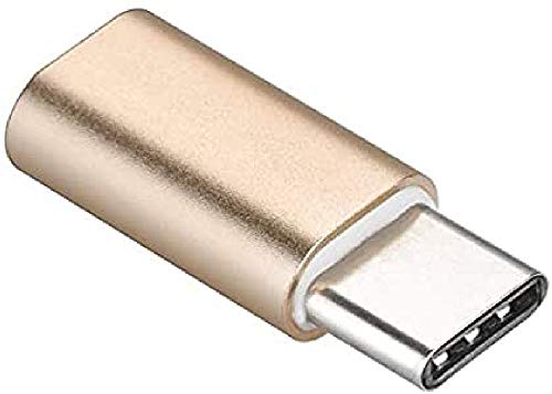 PremiumCord Adapter USB 3.1-Anschluss C/Stecker - USB 2.0 Micro-B/Buchse, Gold kur31-08 von PremiumCord