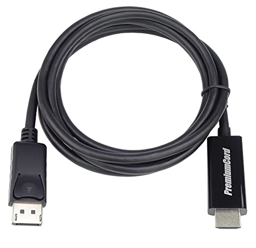 PremiumCord Adapterkabel DisplayPort auf HDMI M/M 2 m, DP auf HDMI 1.3, bis zu 2,25Gbps, Kompatibel mit Video FULL HD 1080p 60Hz, schwarz PremiumCord Adapterkabel DisplayPort auf HDMI M/M 2 m, DP auf HDMI 1.3, bis zu 2,25Gbps, Kompatibel mit Video FULL HD 1080p 60Hz, schwarz von PremiumCord