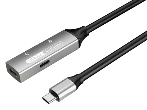 PremiumCord Aktives USB-C Verlängerungskabel mit Repeater 15m, USB-C Buchse auf Stecker, USB 3.2 Gen 1 Super Speed 5 Gbit/s, 2x Geschirmt, AWG20/28, Aluminiumgehäuse, Farbe Schwarz, Länge 15m PremiumCord Aktives USB-C Verlängerungskabel mit Repeater 15m, USB-C Buchse auf Stecker, USB 3.2 Gen 1 Super Speed 5 Gbit/s, 2x Geschirmt, AWG20/28, Aluminiumgehäuse, Farbe Schwarz, Länge 15m von PremiumCord