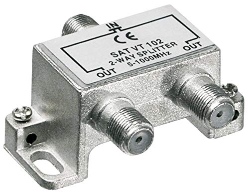 PremiumCord Antennensplitter mit 2x F-Anschlüsse, F-Buchse auf 2x F-Buchse, 2-fach, 5-1000 MHz, für Kabelfernsehen und DVB-T2 HD PremiumCord Antennensplitter mit 2x F-Anschlüsse, F-Buchse auf 2x F-Buchse, 2-fach, 5-1000 MHz, für Kabelfernsehen und DVB-T2 HD von PremiumCord