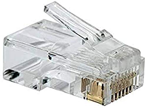 PremiumCord Connector RJ45 8-polig - für Kabel, Packung mit 50 Stück im Beutel von PremiumCord
