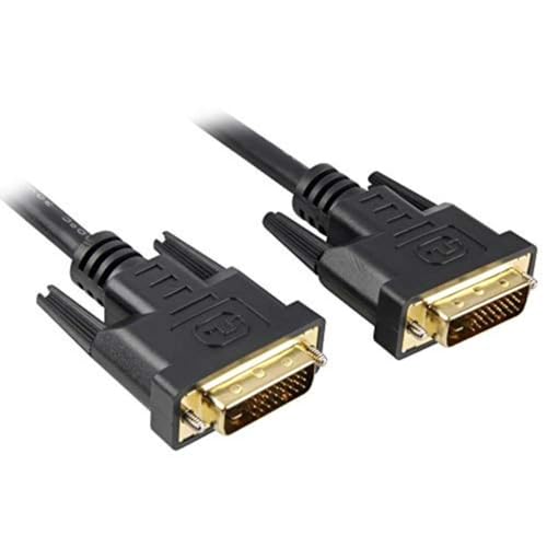 PremiumCord DVI Verbindungskabel - 0, 5m, Dual-Link, DVI-D (24 + 1) Stecker auf Stecker, Digital, Full HD 1080P, max. Auflösung: 2560 x 1600 Pixel 60Hz, Farbe schwarz von PremiumCord