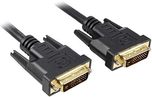 PremiumCord DVI Verbindungskabel - 5m, Dual-Link, DVI-D (24 + 1) Stecker auf Stecker, Digital, Full HD 1080P, max. Auflösung: 2560 x 1600 Pixel 60Hz, Farbe schwarz von PremiumCord