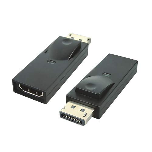 PremiumCord Displayport auf HDMI Adapter, Video Full HD 1080p 60Hz, DisplayPort Stecker auf HDMI Buchse, schwarz kportad01 von PremiumCord