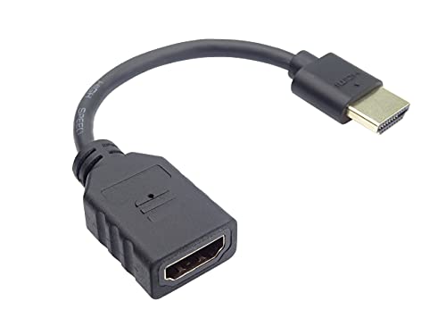 PremiumCord Flexi Adapter HDMI-Stecker auf Buchse zum flexiblen Anschließen des Kabels an das Fernsehgerät von PremiumCord