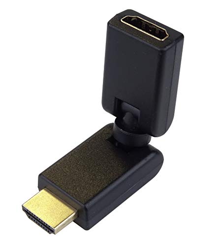 PremiumCord HDMI Adapter, vergoldet, HDMI Buchse auf Stecker, Zwei Rundachsen, drehbar - für Full HD 1080p, 3D, Farbe schwarz PremiumCord HDMI Adapter, vergoldet, HDMI Buchse auf Stecker, Zwei Rundachsen, drehbar - für Full HD 1080p, 3D, Farbe schwarz von PremiumCord