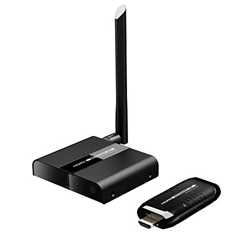 PremiumCord HDMI Wireless Extender bis zu 50m 5,8 GHz, HDBitT, Metallgehäuse, Kompatibel mit Full HD 1080p 60Hz, khext50-2 PremiumCord HDMI Wireless Extender bis zu 50m 5,8 GHz, HDBitT, Metallgehäuse, Kompatibel mit Full HD 1080p 60Hz, khext50-2 von PremiumCord