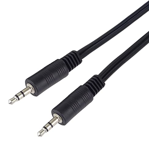 PremiumCord Klinkenkabel 0,5m, Klinkenstecker 3,5mm, StereoJack Stecker auf Stecker, Aux Headset Audio Verbindungskabel, Für TV Handys MP3 HiFi, geschirmt, Farbe schwarz von PremiumCord