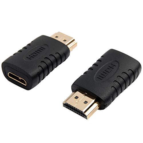 PremiumCord Mini HDMI Adapter, Vergoldete Kontakte, Mini HDMI Buchse auf HDMI Stecker - für Full HD 1080p, 3D, Farbe schwarz PremiumCord Mini HDMI Adapter, Vergoldete Kontakte, Mini HDMI Buchse auf HDMI Stecker - für Full HD 1080p, 3D, Farbe schwarz von PremiumCord