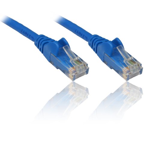 PremiumCord Netzwerkkabel, Ethernet, LAN & Patch Kabel CAT5e, UTP, Schnell flexibel & Robust RJ45 Kabel 1Gbit/S, AWG 26/7, Kupferkabel 100% Cu, Blau, 0, 25m von PremiumCord