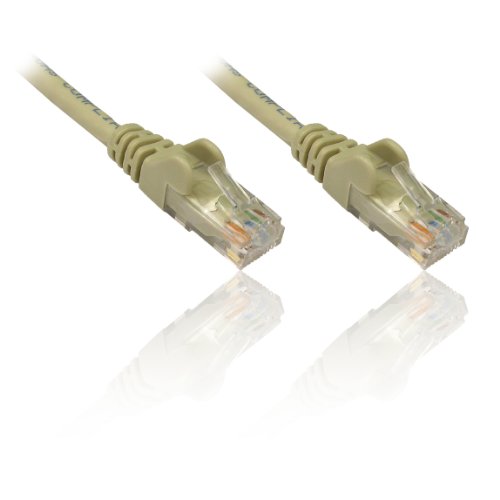 PremiumCord Netzwerkkabel, Ethernet, LAN & Patch Kabel CAT5e, UTP, Schnell flexibel & Robust RJ45 Kabel 1Gbit/S, AWG 26/7, Kupferkabel 100% Cu, Grau, 0, 1m von PremiumCord
