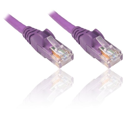 PremiumCord Netzwerkkabel, Ethernet, LAN & Patch Kabel CAT5e, UTP, Schnell flexibel & Robust RJ45 Kabel 1Gbit/S, AWG 26/7, Kupferkabel 100% Cu, Violett, 1m von PremiumCord