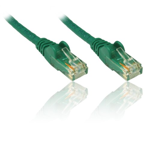 PremiumCord Netzwerkkabel, Ethernet, LAN & Patch Kabel CAT5e, UTP, Schnell flexibel & Robust RJ45 Kabel 1Gbit/S, AWG 26/7, Kupferkabel 100 Prozent Cu, Grün, 1m von PremiumCord
