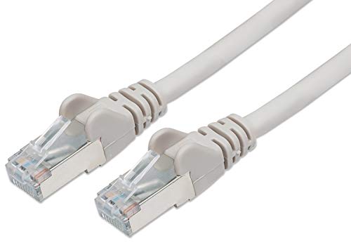 PremiumCord Netzwerkkabel, Ethernet, LAN & Patch Kabel CAT6a, 10Gbit/s, S/FTP PIMF Schirmung, AWG 26/7, 100% Cu, schnell flexibel und robust RJ45 kabel, grau, 1,5m von PremiumCord