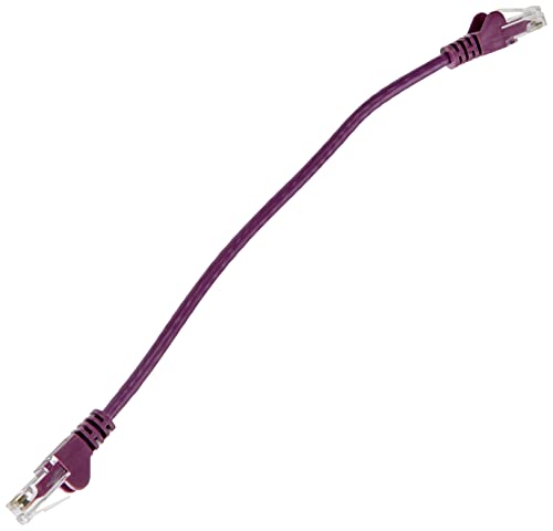 PremiumCord Netzwerkkabel, Ethernet, LAN & Patch Kabel Cat6, UTP, Schnell flexibel & Robust RJ45 Kabel 1Gbit/S, AWG 26/7, Kupferkabel 100% Cu, Violett, 0, 25m von PremiumCord