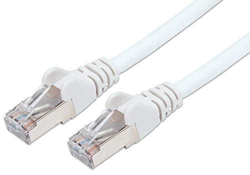 PremiumCord Patchkabel CAT6a S-FTP, RJ45-RJ45, AWG 26/7 10m Farbe Weiß von PremiumCord