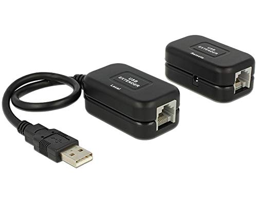 PremiumCord USB 1.1 Extender über RJ45 bis zu 60m, Farbe schwarz von PremiumCord