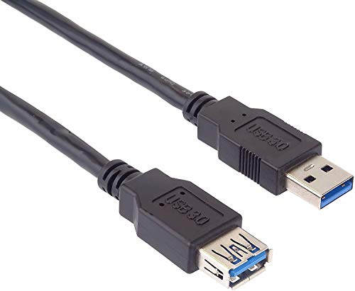 PremiumCord USB 3.0 Verlängerungskabel 2m, Datenkabel SuperSpeed bis zu 5Gbit/S, Ladekabel, USB 3.0 Typ A Buchse auf Stecker, 9Pin, 3x geschirmt, Farbe Schwarz, Länge 2m von PremiumCord