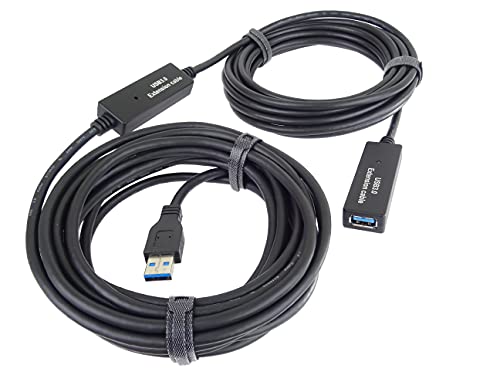PremiumCord USB 3.0 Verlängerungskabel mit Repeater 20m, Datenkabel SuperSpeed bis zu 5Gbit/s, Ladekabel, USB 3.0 Typ A Buchse auf Stecker, Farbe schwarz, Länge 20m ku3rep20 PremiumCord USB 3.0 Verlängerungskabel mit Repeater 20m, Datenkabel SuperSpeed bis zu 5Gbit/s, Ladekabel, USB 3.0 Typ A Buchse auf Stecker, Farbe schwarz, Länge 20m ku3rep20 von PremiumCord