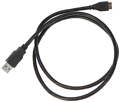 PremiumCord USB 3.0 auf Micro USB Typ B Verbindungskabel 1m, Datenkabel SuperSpeed bis zu 5Gbit/s, USB 3.0 Typ A Stecker auf Micro USB Typ B Stecker, Farbe schwarz, Länge 1m, 1 m, ku3ma1bk von PremiumCord