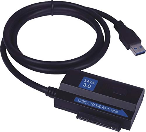 PremiumCord USB 3.0 auf SATA 3 für 2,5"/ 3,5" HDD Adapterkabel 1,2m, bis zu 5Gbps, Farba schwarz von PremiumCord