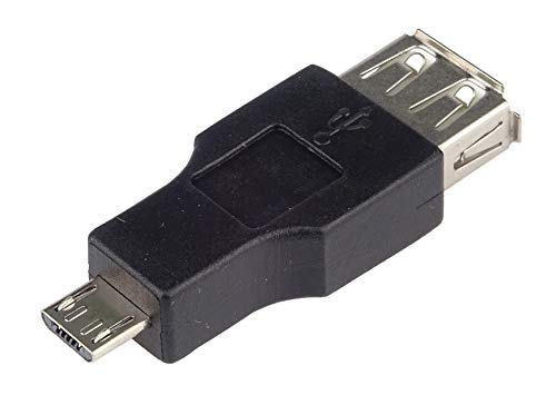 PremiumCord USB-Adapter Micro USB auf USB A, Stecker auf Buchse, M/F von PremiumCord