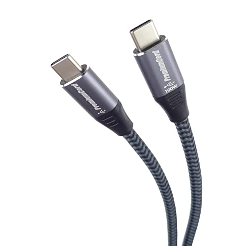PremiumCord USB-C Verbindungskabel, Ladenkabel bis zu 5A/100W, Datenkabel bis zu 480Mbit/s, USB Typ C Stecker, Farbe schwarz, Länge 1m, Grau PremiumCord USB-C Verbindungskabel, Ladenkabel bis zu 5A/100W, Datenkabel bis zu 480Mbit/s, USB Typ C Stecker, Farbe schwarz, Länge 1m, Grau von PremiumCord