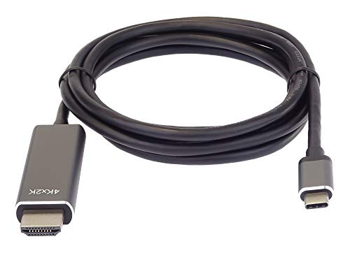 PremiumCord USB-C auf HDMI 4K Adapterkabel 1,8m, Aluminiumgehäuse, USB 3.1 Typ C Stecker auf HDMI Stecker, Verbindungkabel zu TV, Auflösung 4K 2160p 60Hz von PremiumCord