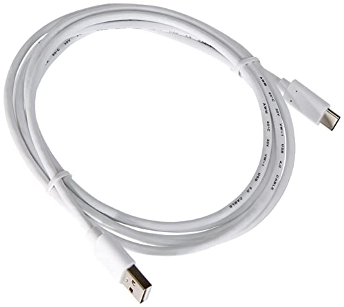 PremiumCord USB-C auf USB 2.0 Verbindungskabel 2m, Schnellladung bis zu 3A, Ladekabel und Datenkabel, USB 3.1 Typ C Stecker auf USB 2.0 Typ A Stecker, Farbe weiß, Länge 2m, 2 m, ku31cf2w von PremiumCord