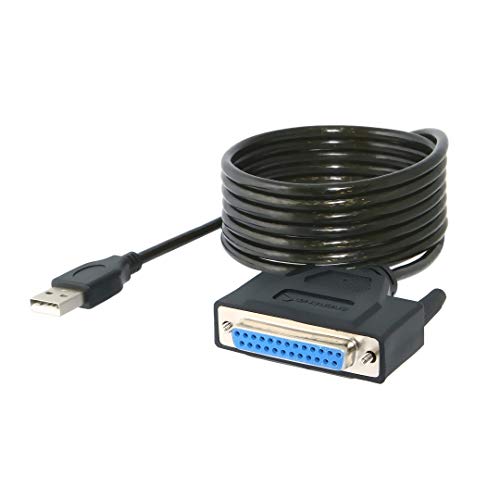 PremiumCord USB Druckerkabel auf parallel Port (DB25F), Länge 1m von PremiumCord