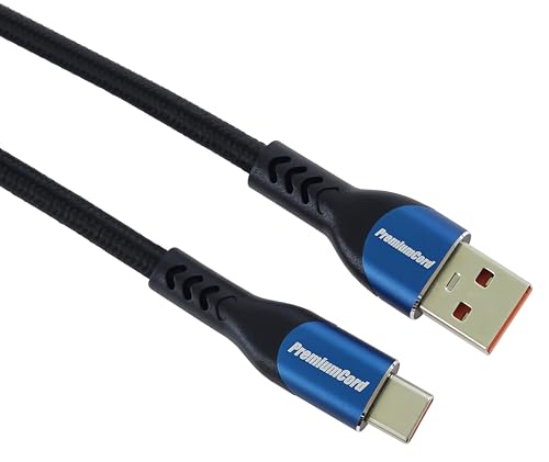PremiumCord USB Verbindungskabel, Ladenkabel bis zu 5A, Leistung 100W, PD 3.0 / QC 4.0, Datenkabel High-Speed bis zu 480Mbit/s USB A Stecker auf USB C Stecker, Farbe Schwarz/Blau, Länge 0,5m PremiumCord USB Verbindungskabel, Ladenkabel bis zu 5A, Leistung 100W, PD 3.0 / QC 4.0, Datenkabel High-Speed bis zu 480Mbit/s USB A Stecker auf USB C Stecker, Farbe Schwarz/Blau, Länge 0,5m von PremiumCord