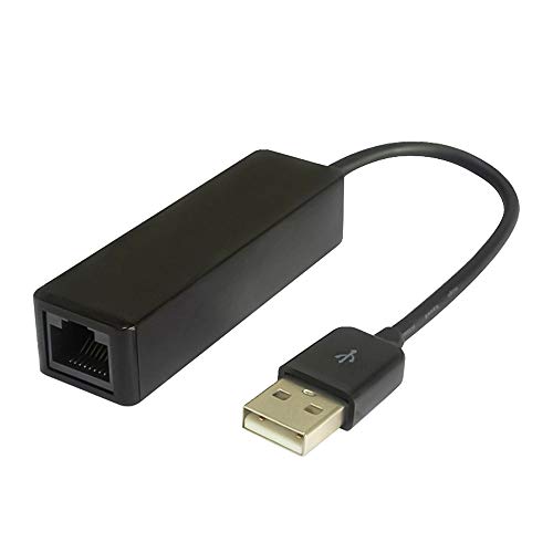 PremiumCord USB auf Ethernet RJ45 Adapter, USB 2.0 Typ A auf Ethernet, 100Mbps, Netzwerk, Farbe schwarz, kuethernet2 von PremiumCord
