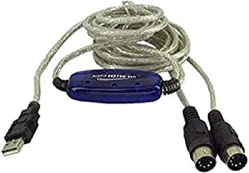 PremiumCord USB auf MIDI Adapterkabel, USB Stecker auf 2X DIN, für Tastatur PremiumCord USB auf MIDI Adapterkabel, USB Stecker auf 2X DIN, für Tastatur von PremiumCord