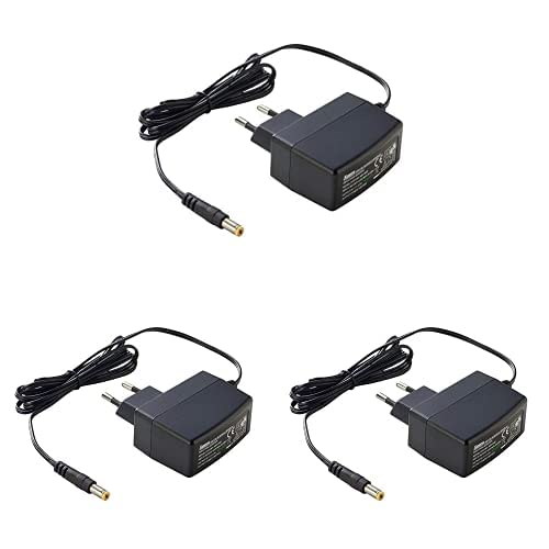 PremiumCord Universal Netzteil 230V/ 12V/ 1A DC, Netzadapter AC/DC, Stromadapter und Stromkabel für Router und weitere 12V-Geräte, Ausgangsstecker 5,5mm / 2,1mm, 3er Pack von PremiumCord