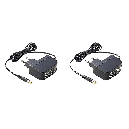 PremiumCord Universal Netzteil 230V/5V/1.2A DC, Netzadapter AC/DC, Stromadapter und Stromkabel für Router und weitere 5V-Geräte, Ausgangsstecker 5,5mm/ 2,1mm (Packung mit 2) von PremiumCord