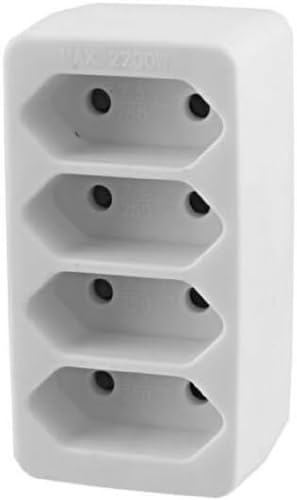 PremiumCord brennenstuhl Adapterstecker Euro 4-Fach, Farbe Weiß von PremiumCord