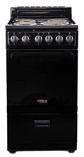 Premium Levella Elektro-Reihe, 50,8 cm, mit 4 Spulenbrennern und 2,2 Cu, Fassungsvermögen des Ofens in Schwarz von PremiumLevella