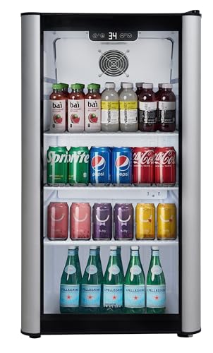 PremiumLevella PRF36DX Türkühlschrank aus Glas, 100 ml, kommerzieller Getränkekühler, silberfarben PremiumLevella PRF36DX Türkühlschrank aus Glas, 100 ml, kommerzieller Getränkekühler, silberfarben von PremiumLevella