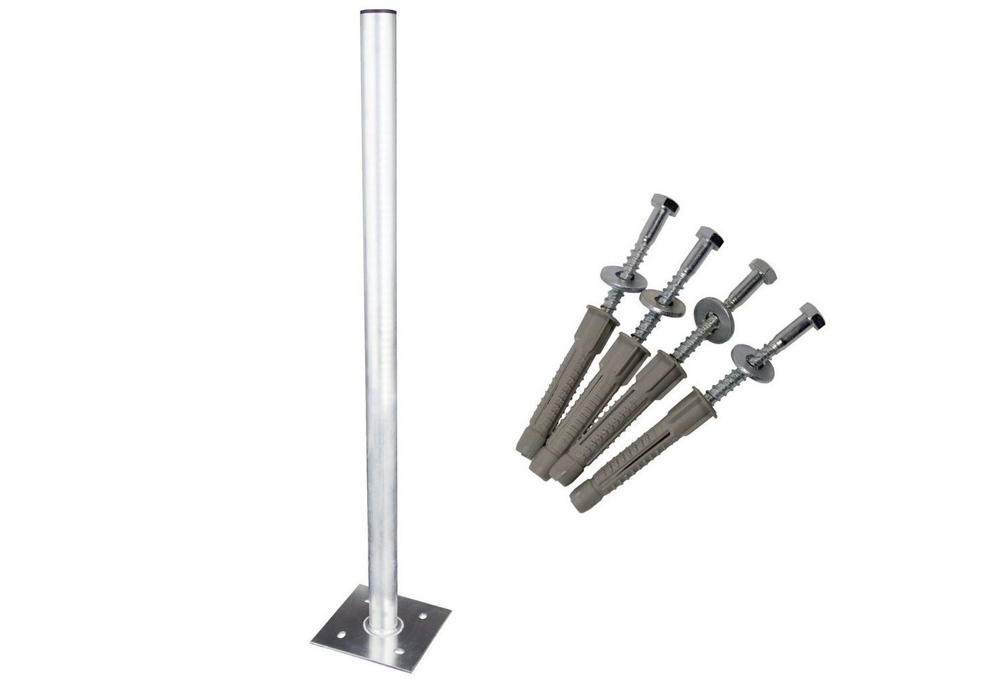 PremiumX SAT-Halterung 100cm 50mm Standfuß Aluminium SAT Antennenmast Mastfuß Ständer PremiumX SAT-Halterung 100cm 50mm Standfuß Aluminium SAT Antennenmast Mastfuß Ständer von PremiumX