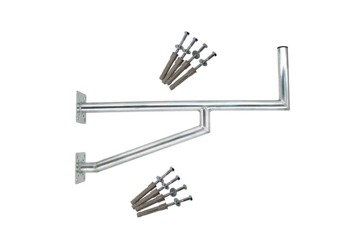 PremiumX 100cm SAT Schüssel Wandhalter ALU zwei Wandplatten 2x Schraubensatz SAT-Halterung PremiumX 100cm SAT Schüssel Wandhalter ALU zwei Wandplatten 2x Schraubensatz SAT-Halterung von PremiumX