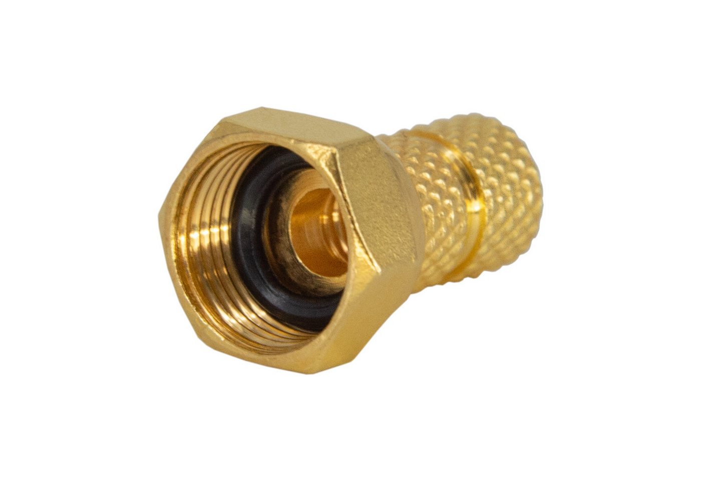 PremiumX 100x F-Stecker 4mm schraubbar 4,0 mm Aufdrehstecker Gold mit Dichtring TV-Adapter PremiumX 100x F-Stecker 4mm schraubbar 4,0 mm Aufdrehstecker Gold mit Dichtring TV-Adapter von PremiumX
