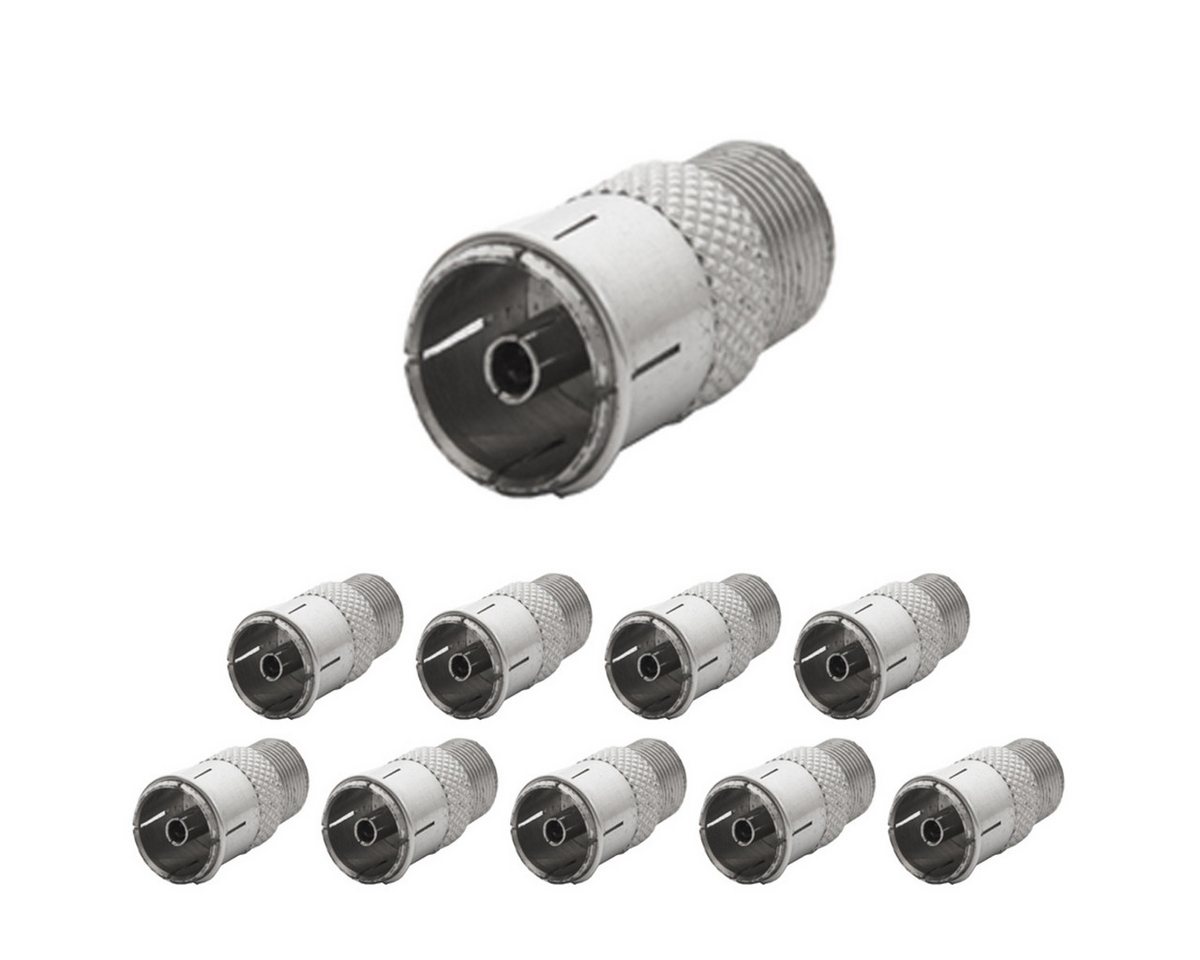 PremiumX 10x F-Adapter F-Stecker Kupplung TV Kabel Koaxialkabel Verbinder Modulkabel PremiumX 10x F-Adapter F-Stecker Kupplung TV Kabel Koaxialkabel Verbinder Modulkabel von PremiumX
