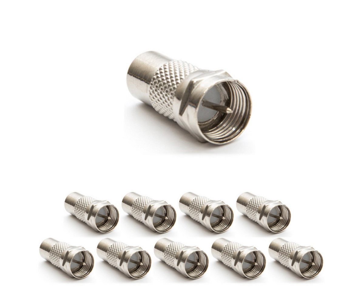 PremiumX 10x F-Adapter F-Stecker auf Cinch Buchse TV Koaxialkabel Verbinder Modulkabel PremiumX 10x F-Adapter F-Stecker auf Cinch Buchse TV Koaxialkabel Verbinder Modulkabel von PremiumX