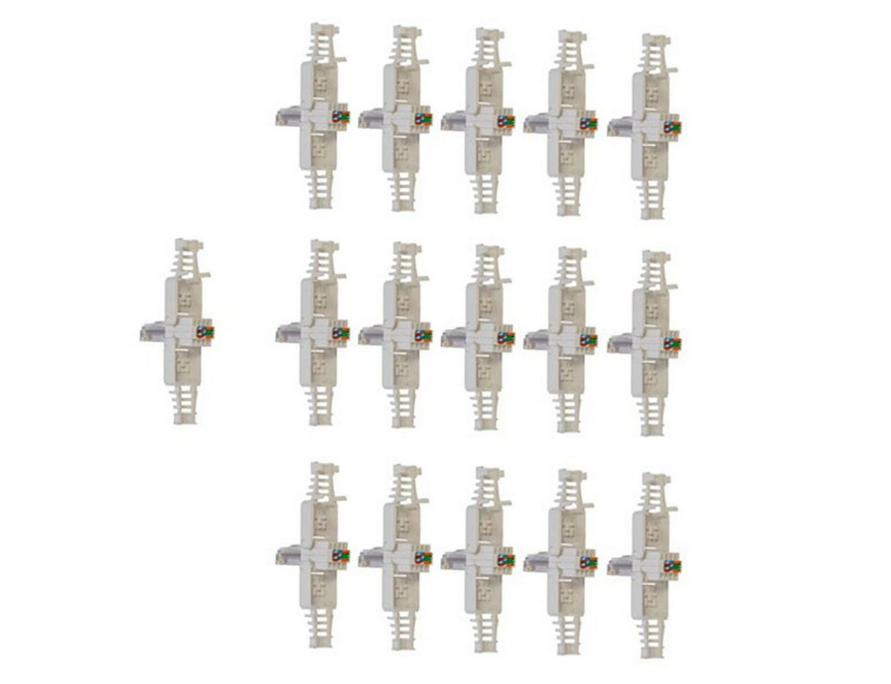 PremiumX 16x Netzwerkstecker RJ45 CAT5e Toolless Plug Netzwerk-Adapter PremiumX 16x Netzwerkstecker RJ45 CAT5e Toolless Plug Netzwerk-Adapter von PremiumX