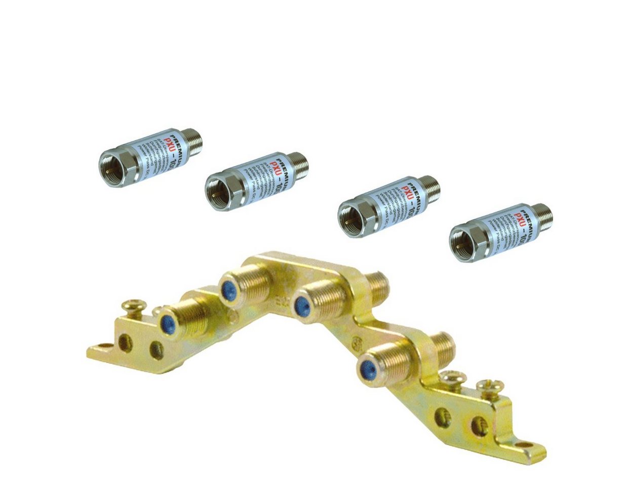 PremiumX 1x Masseblock 4-fach Erdungsblock 4x Überspannungsschutz PXU-1000 SAT-Kabel PremiumX 1x Masseblock 4-fach Erdungsblock 4x Überspannungsschutz PXU-1000 SAT-Kabel von PremiumX