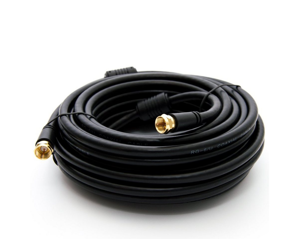PremiumX 20m BASIC-LINE SAT TV Koaxial-Kabel F-Anschluss HDTV 4K - Schwarz TV-Kabel PremiumX 20m BASIC-LINE SAT TV Koaxial-Kabel F-Anschluss HDTV 4K - Schwarz TV-Kabel von PremiumX