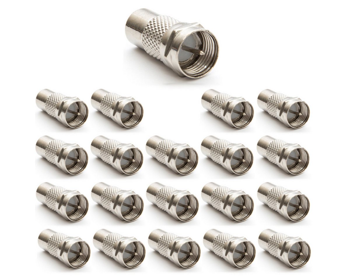 PremiumX 20x F-Adapter F-Stecker auf Cinch Buchse TV Koaxialkabel Verbinder Modulkabel PremiumX 20x F-Adapter F-Stecker auf Cinch Buchse TV Koaxialkabel Verbinder Modulkabel von PremiumX