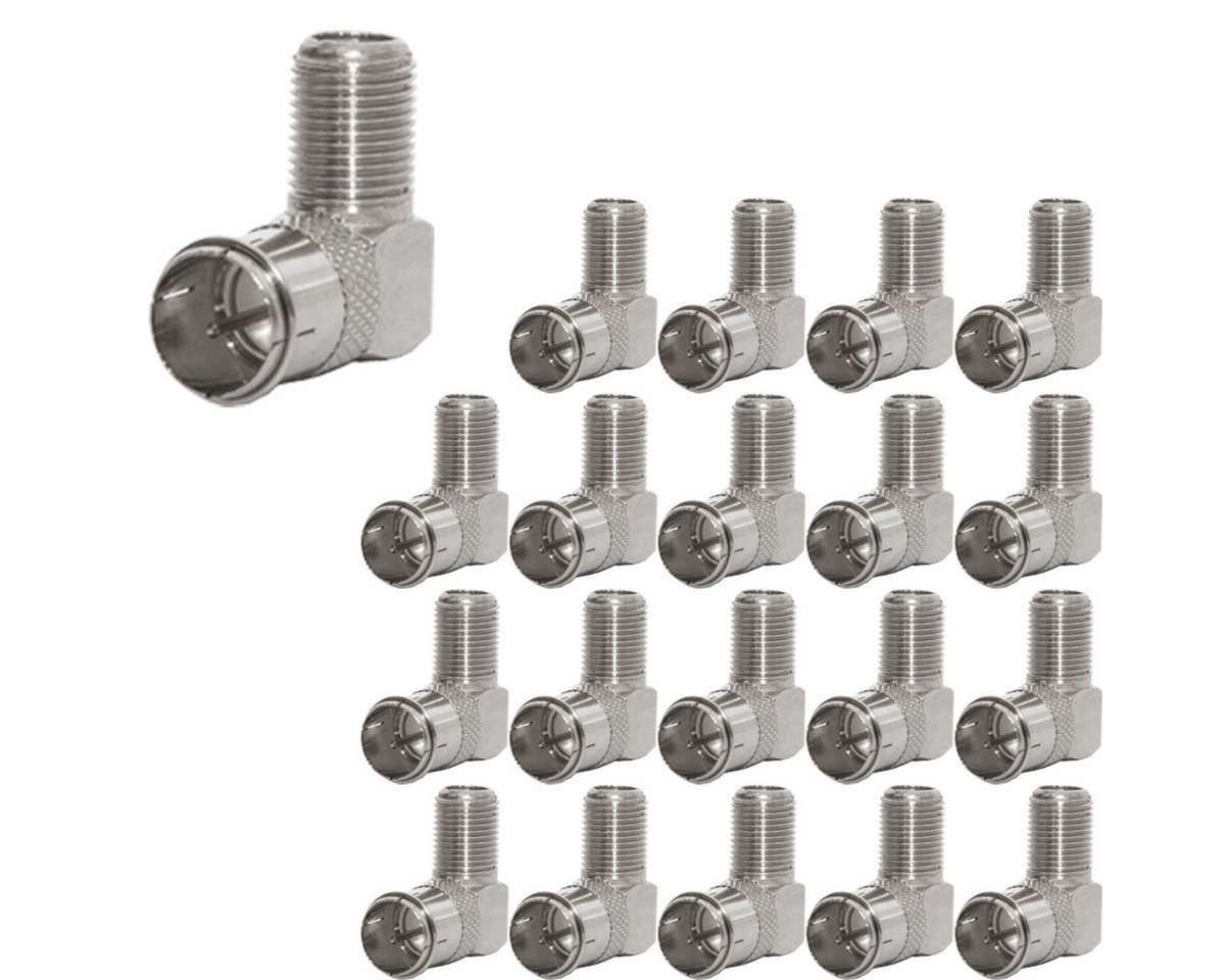PremiumX 20x F-Quickstecker 90° Winkelstecker 7,5mm für SAT Koaxialkabel Installationskabel PremiumX 20x F-Quickstecker 90° Winkelstecker 7,5mm für SAT Koaxialkabel Installationskabel von PremiumX